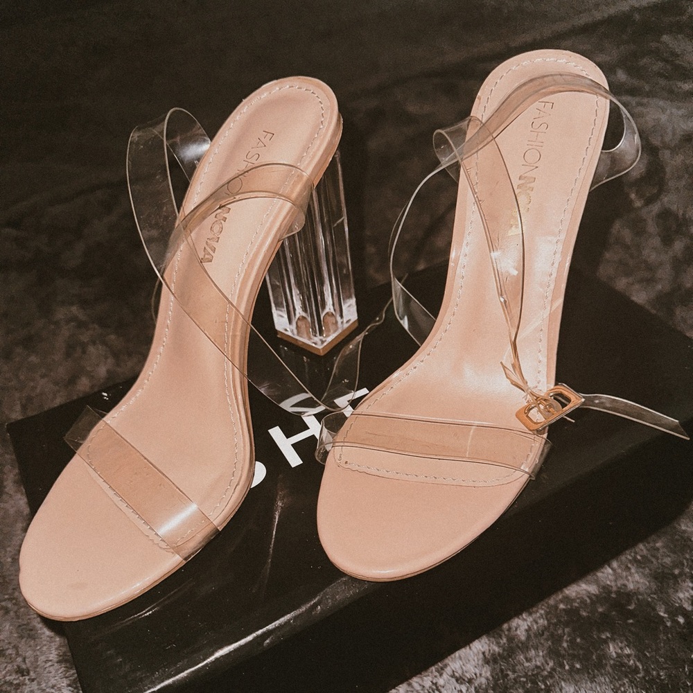 Fashion Nova - Clear Heels w/Strap